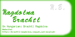 magdolna brachtl business card